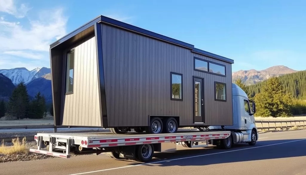 portable tiny houses transportation