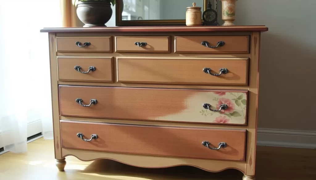 upcycled dresser transformation